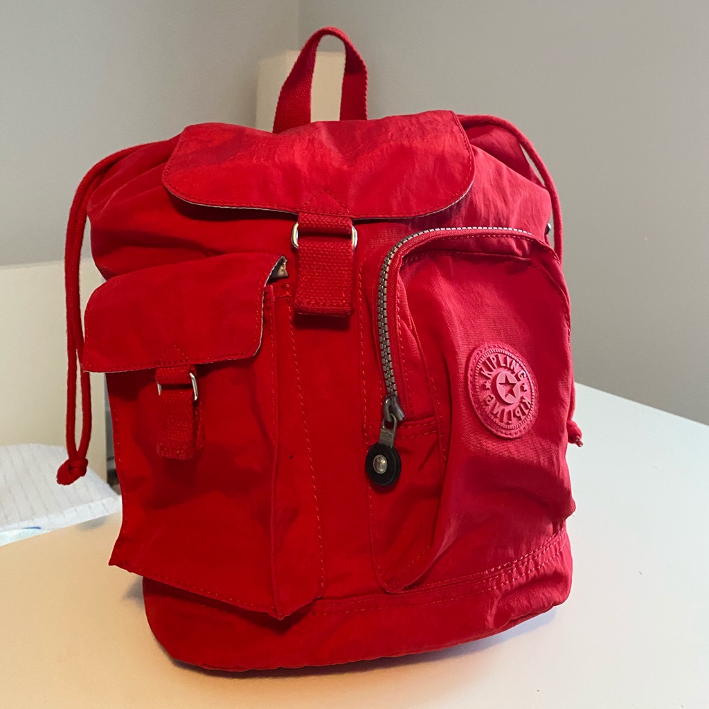 Red Kipling Bag  Excellent Condition